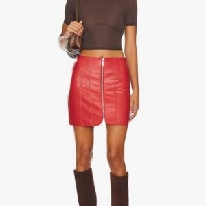 Like new FREE PEOPLE Vegan Leather Skirt,  Size 4